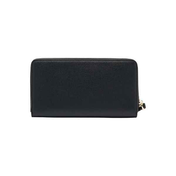 ARMANI EXCHANGE portafoglio con logo smaltato tono su tono nero
