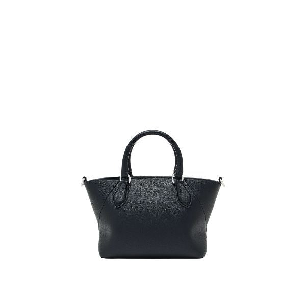 ARMANI EXCHANGE borsa piccola nera a mano con charme in metallo