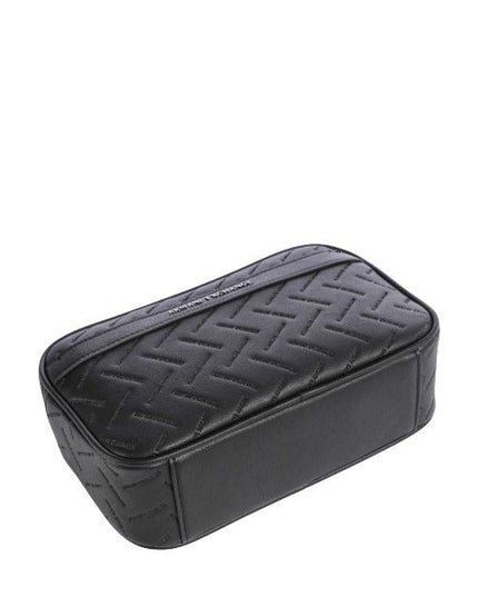 Armani Exchange pochette da polso effetto embossed black