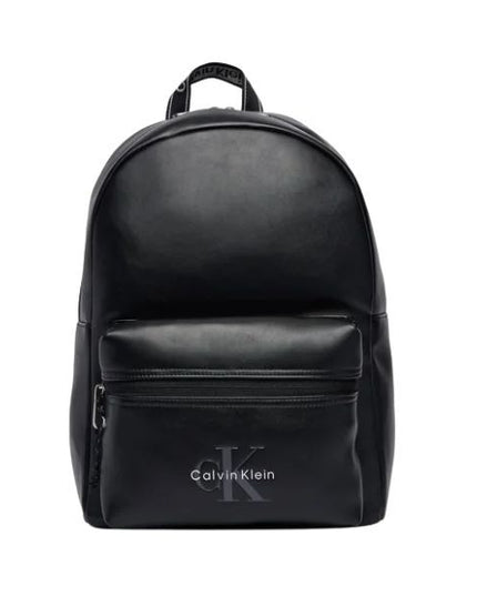 Calvin Klein Zaino da uomo in pelle con logo stampato
