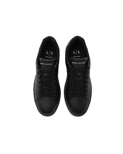 Armani Exchange scarpe logo Ax laterale in rilievo black