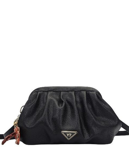 YNOT? Borsa clutch con charme raffinato e tracolla removibile