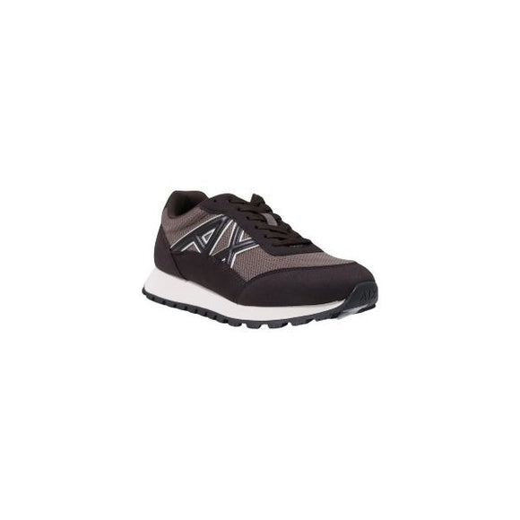 Armani Exchange scarpe con logo in rilievo colore falcon licorice