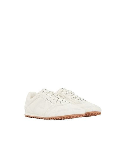 Armani Exchange scarpe trapuntate fondo mielato colore off white