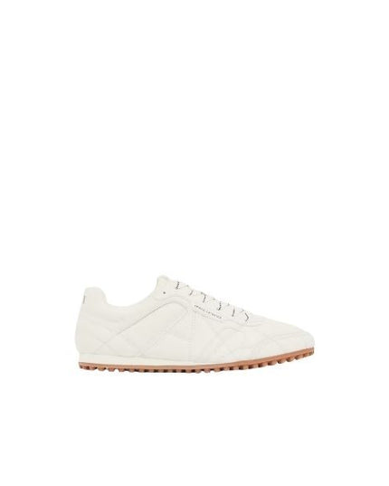 Armani Exchange scarpe trapuntate fondo mielato colore off white