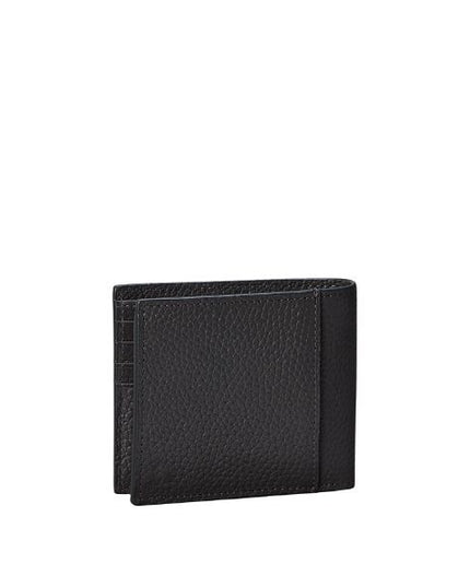Calvin Klein portafogli a libro RIFD in pelle nera