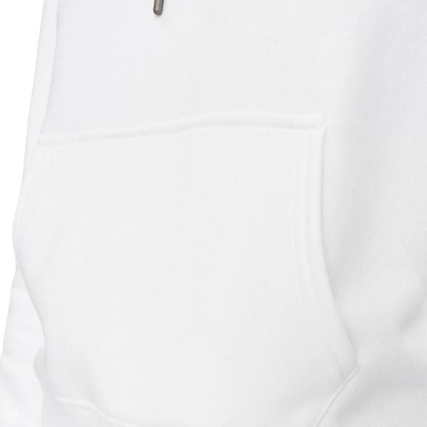 GUESS Regular fit felpa donna con cappuccio tasche sul davanti e logo sul petto colore bianco