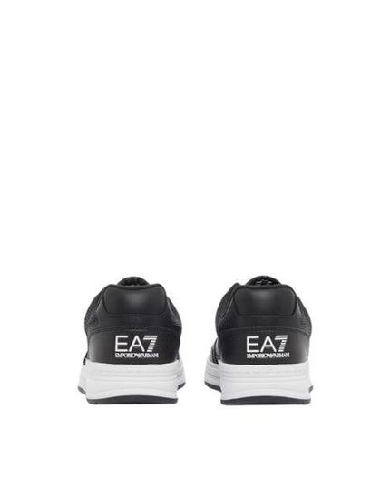 EA7 scarpe logo laterale a contrasto colore black