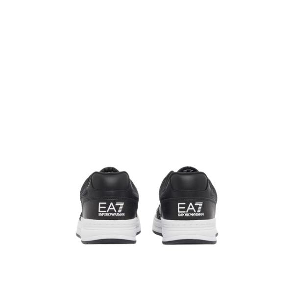 EA7 scarpe logo laterale a contrasto colore black