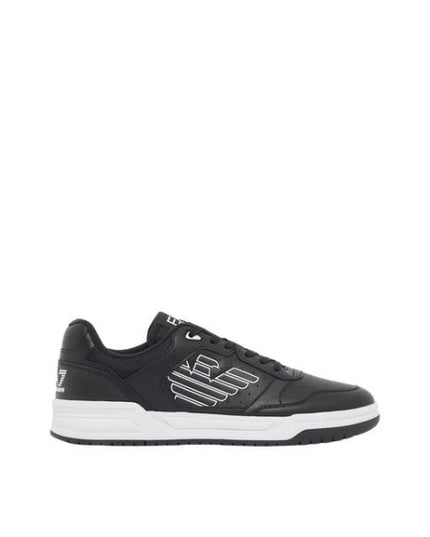 EA7 scarpe logo laterale a contrasto colore black