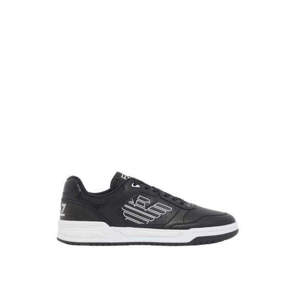 EA7 scarpe logo laterale a contrasto colore black