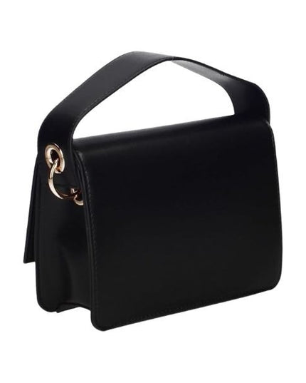 Blauer mignon borsa a mano con catenella dorata removibile black