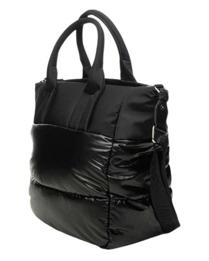 Blauer quartxl borsa a mano con tracolla removibile effetto trapuntato black