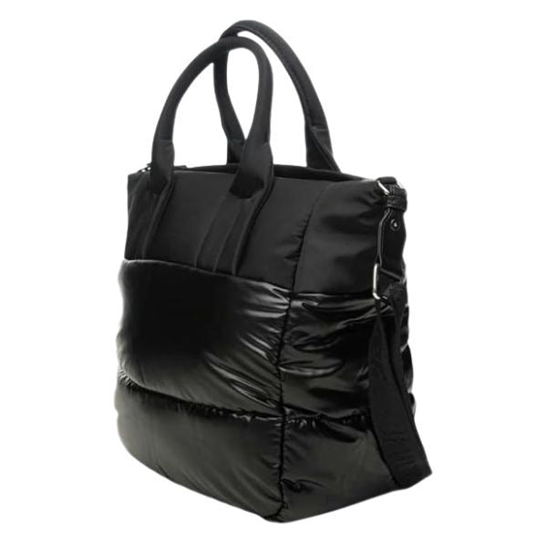 Blauer quartxl borsa a mano con tracolla removibile effetto trapuntato black