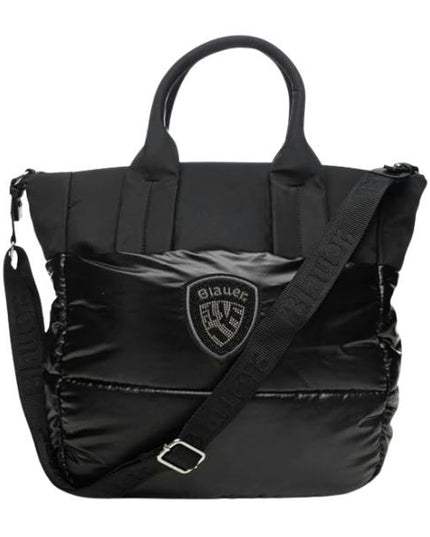 Blauer quartxl borsa a mano con tracolla removibile effetto trapuntato black