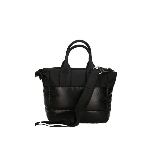 Blauer quartxs borsa a mano con tracolla removibile effetto trapuntato black