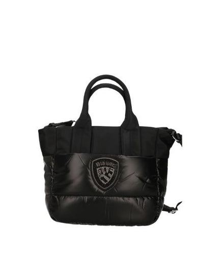 Blauer quartxs borsa a mano con tracolla removibile effetto trapuntato black