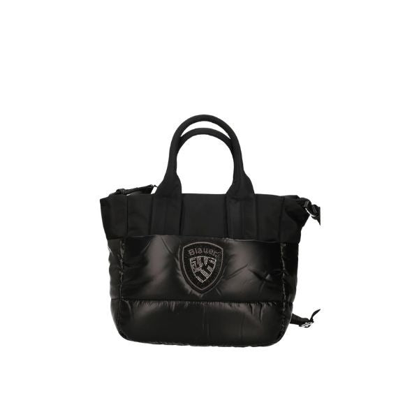 Blauer quartxs borsa a mano con tracolla removibile effetto trapuntato black