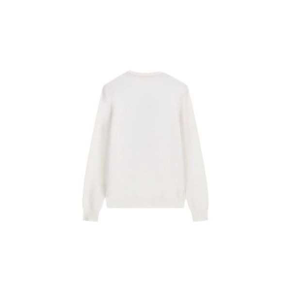 GUESS Teddy bear maglia donna lavorazione a intarsio stampa con orsetto colore bianco