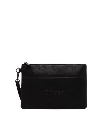 Blauer Bus pochette con laccetto da polso rimuovibile logo tono su tono black