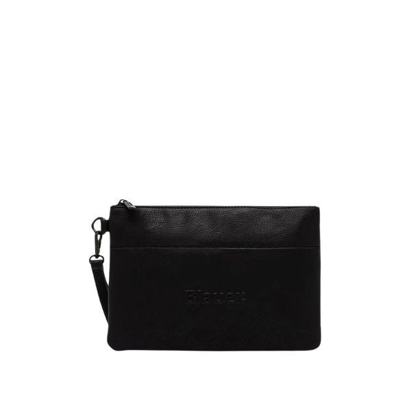 Blauer Bus pochette con laccetto da polso rimuovibile logo tono su tono black