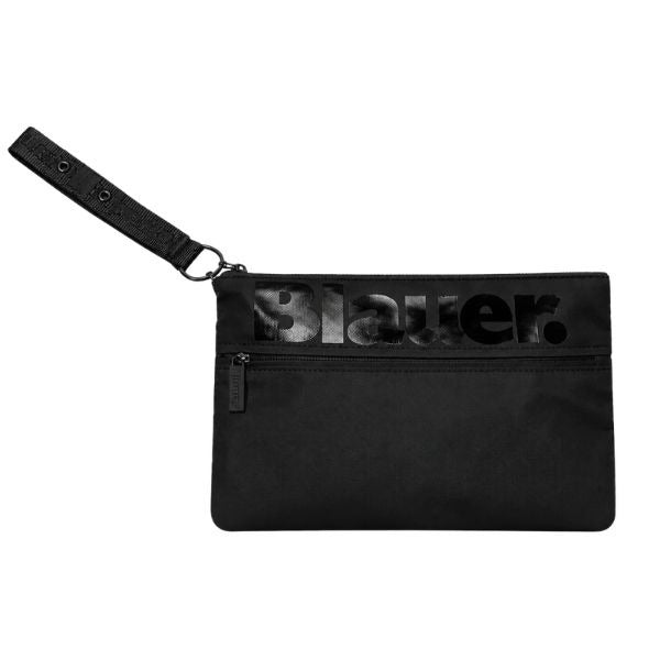 Blauer Coney pochette tasca frontale logo Blauer a contrasto black