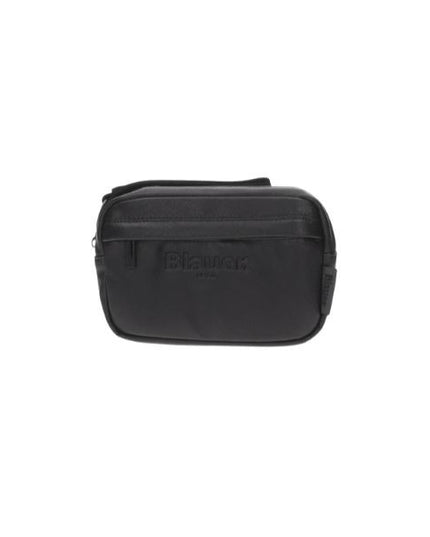 Blauer Goy pochette effetto saffiano logo tono su tono black