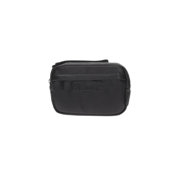 Blauer Goy pochette effetto saffiano logo tono su tono black