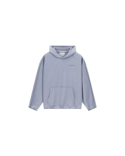 GUESS felpa uomo con cappuccio con logo frontale colore grigio