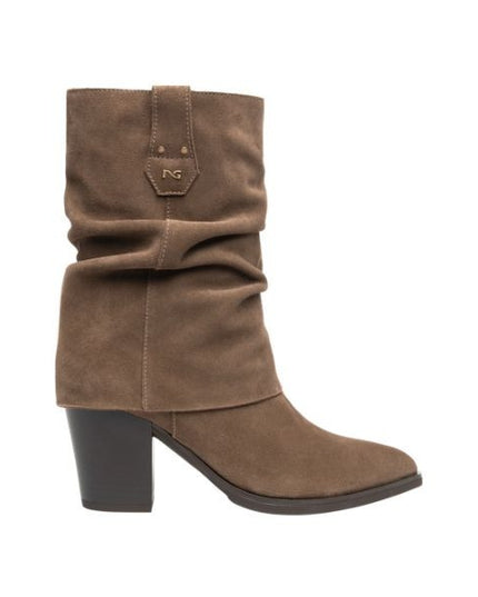 Nero Giardini stivali in suede Spago con tacco