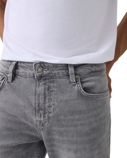 GUESS Angels jeans uomo slim fit cinque tasche chiusura con bottoni colore grigio