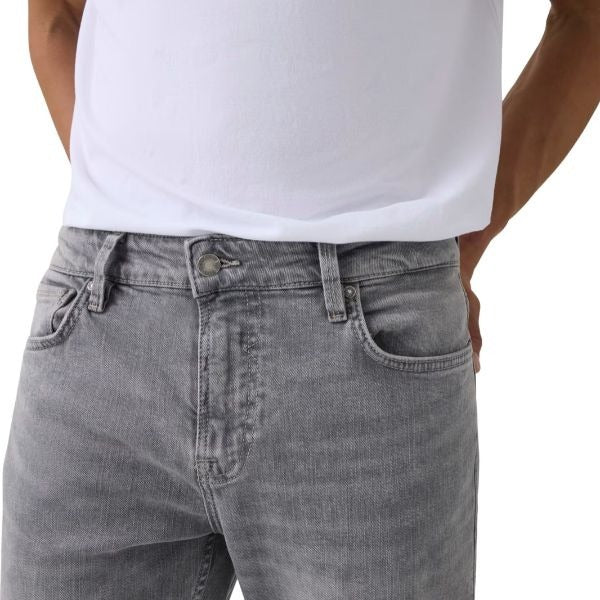 GUESS Angels jeans uomo slim fit cinque tasche chiusura con bottoni colore grigio