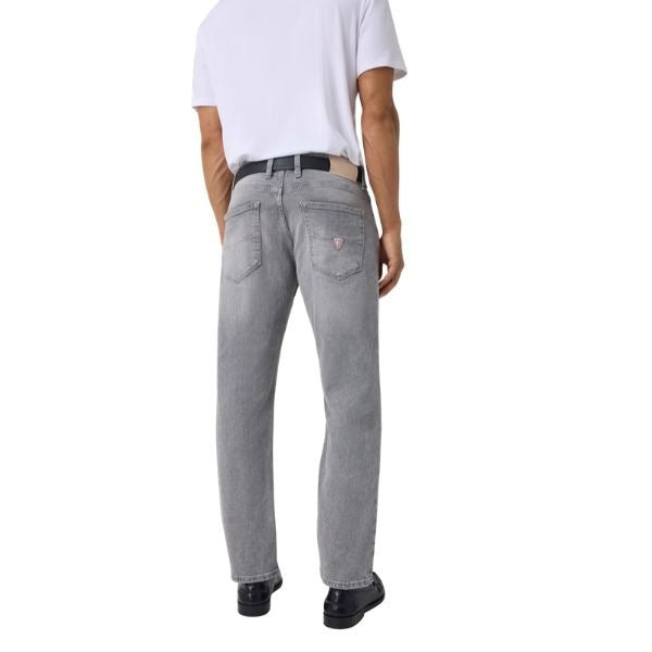 GUESS Angels jeans uomo slim fit cinque tasche chiusura con bottoni colore grigio