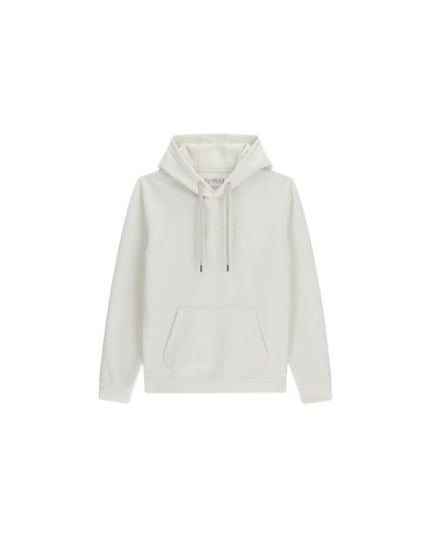 GUESS felpa uomo con cappuccio logo sul davanti colore bianco