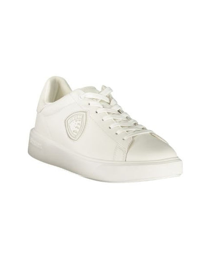 Blauer Buck scarpe con logo in rilievo total white