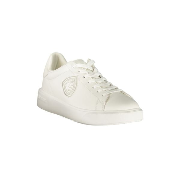 Blauer Buck scarpe con logo in rilievo total white