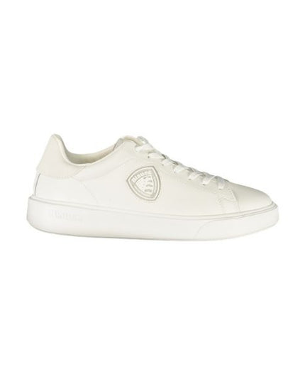 Blauer Buck scarpe con logo in rilievo total white