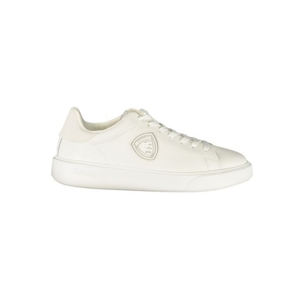 Blauer Buck scarpe con logo in rilievo total white