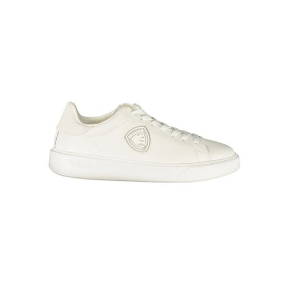 Blauer Buck scarpe con logo in rilievo total white