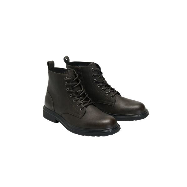 Blauer Grady stivaletto con zip laterale dark brown