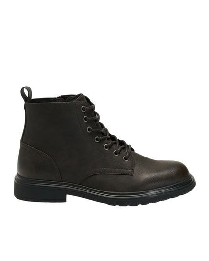 Blauer Grady stivaletto con zip laterale dark brown