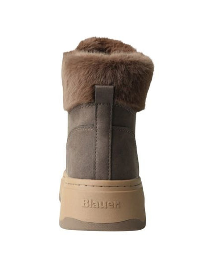 Blauer Maribel stivaletti con pelliccia interna dark brown
