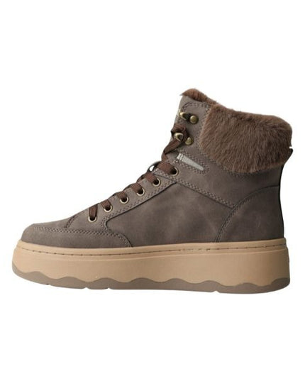 Blauer Maribel stivaletti con pelliccia interna dark brown