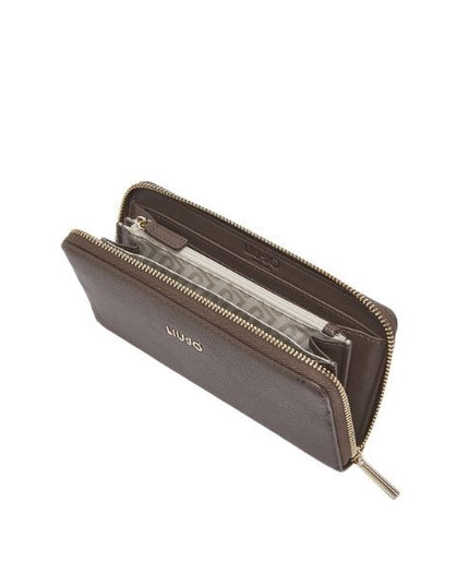 Liu Jo Caliwen portafogli grande con zip Dark Mocha