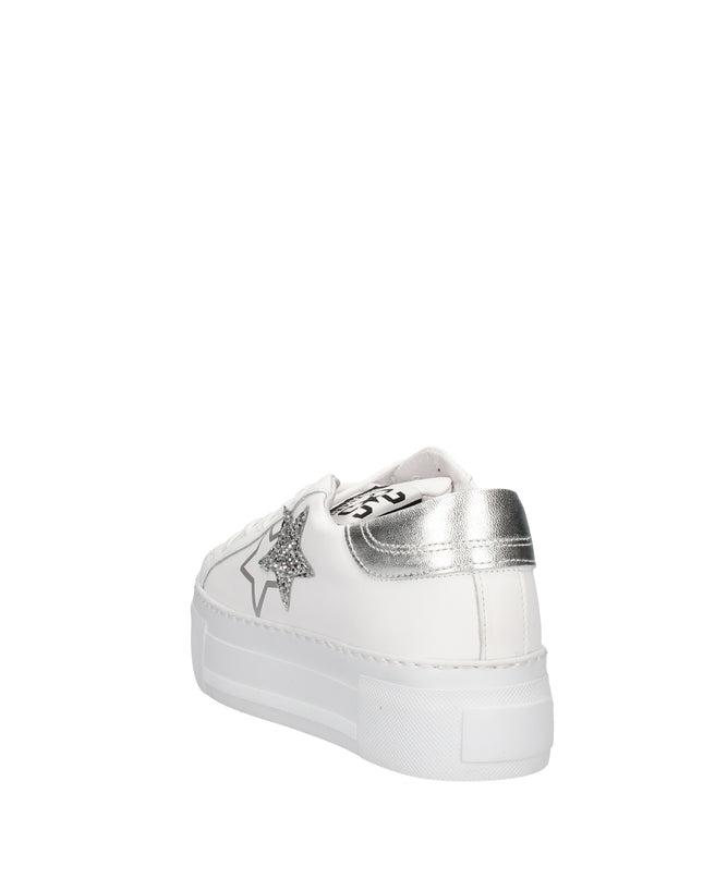 2Star Prime Star Plat sneakers platform in pelle con dettagli glitter