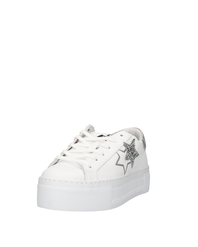 2Star Prime Star Plat sneakers platform in pelle con dettagli glitter