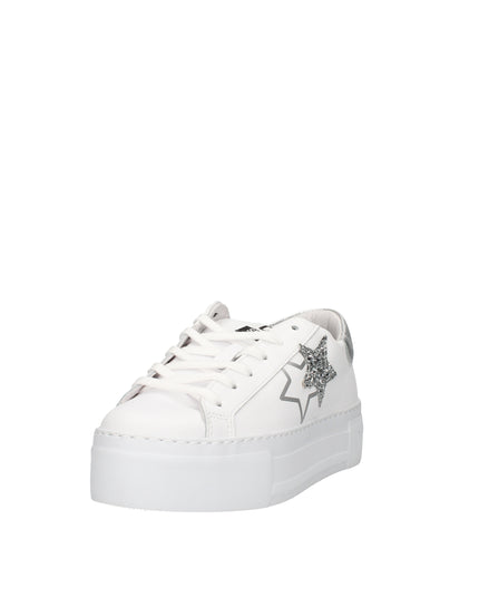 2Star Prime Star Plat sneakers platform in pelle con dettagli glitter