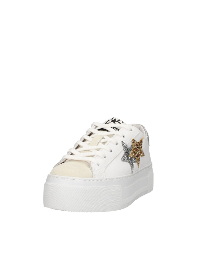 2Star Prime Star Plat sneakers in pelle con dettagli glitter