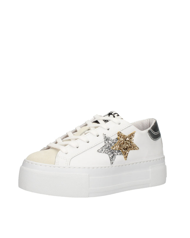 2Star Prime Star Plat sneakers in pelle con dettagli glitter