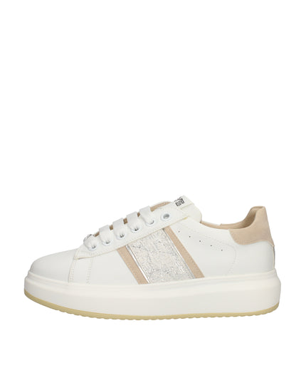 Keys sneakers platform con dettagli laminati